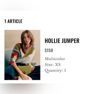 Sezane Hollie Jumper Multicolor - Size XS